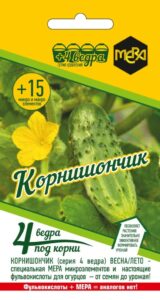 Удобрение универсальное для огурцов/кабачков МЕРА «КОРНИШОНЧИК» 5г/40-50л